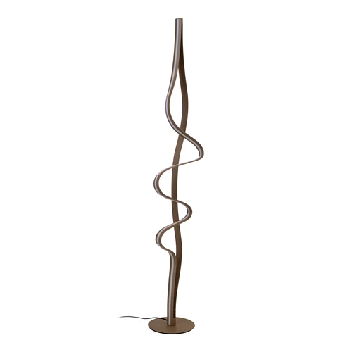 Lucide LAMBADA - Floor lamp - LED Dim. - 1x38W 2700K - Matt Gold / Brass - Premium - turned off